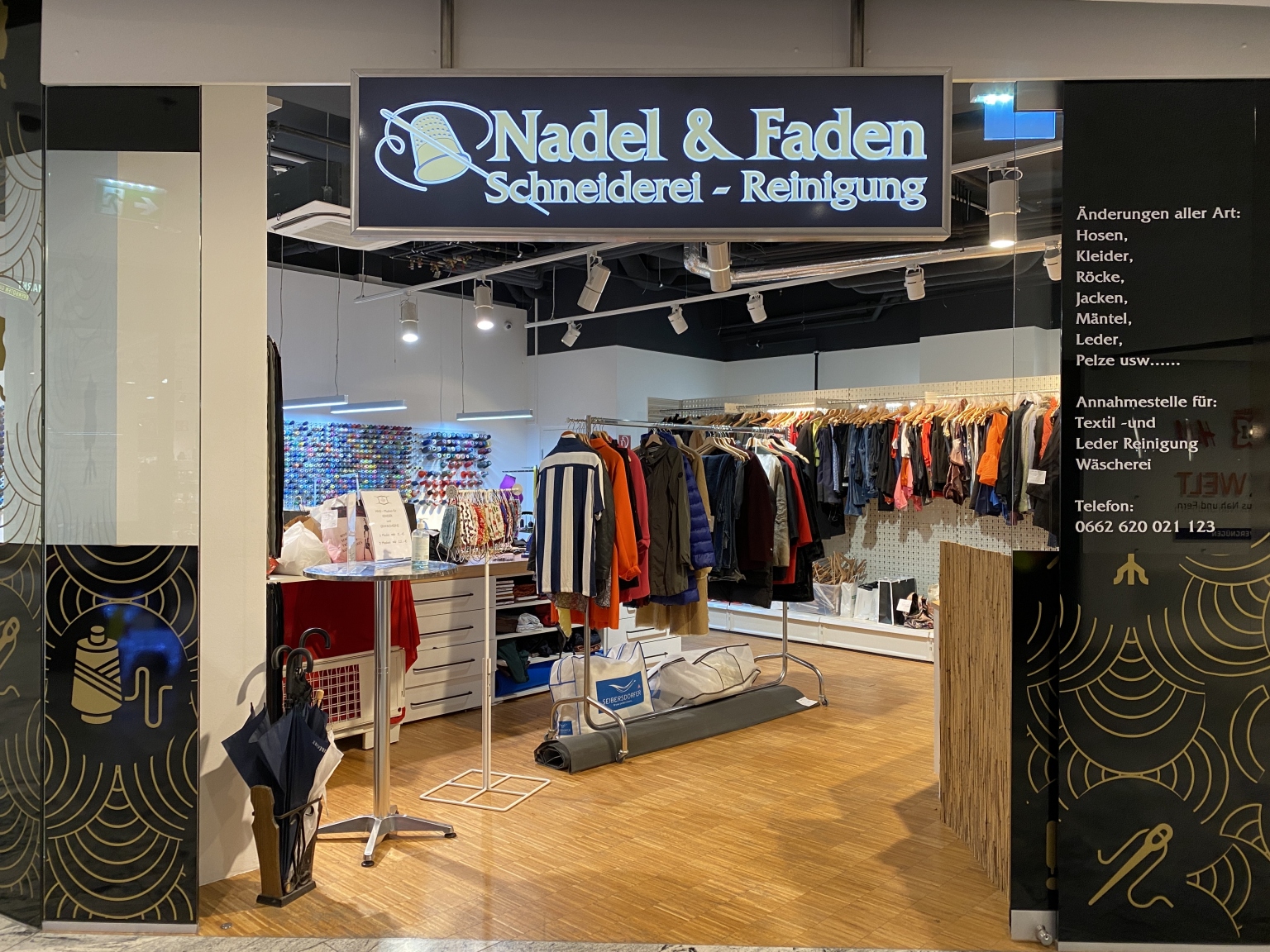 Nadel & Faden – Änderungsschneiderei – Die Shopping Arena
